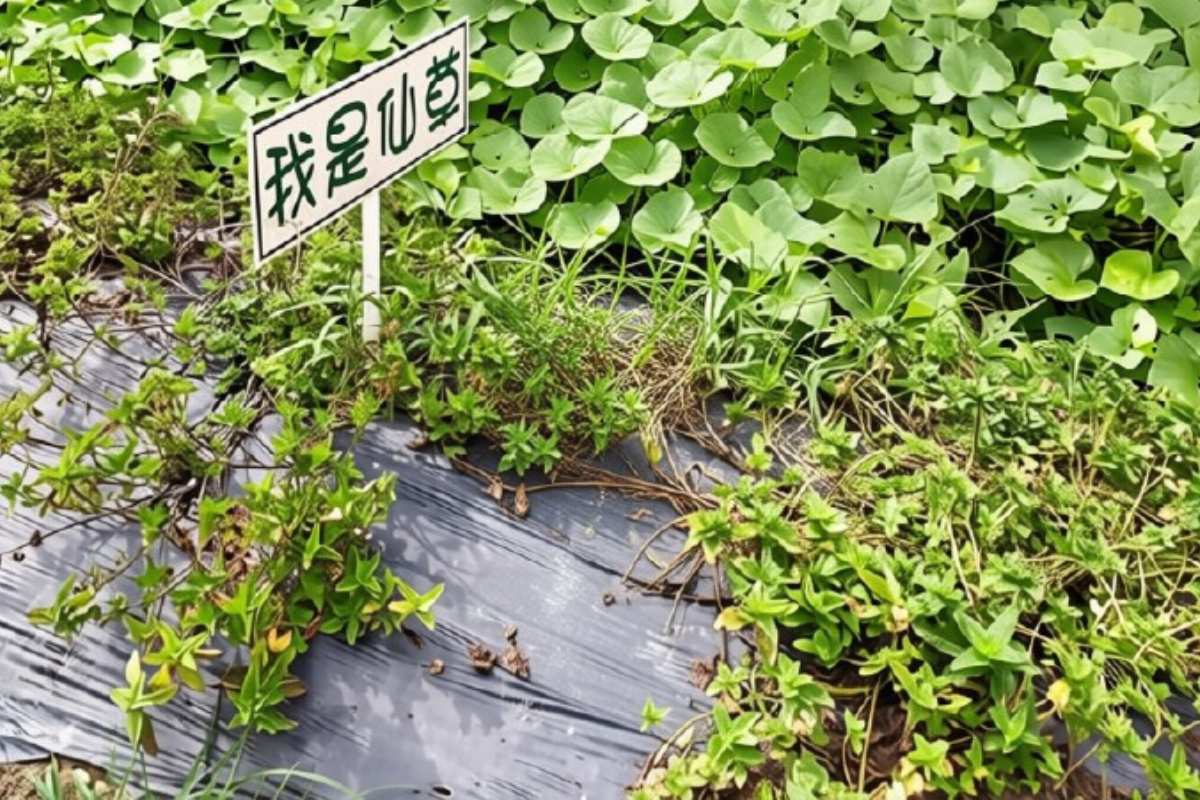 新鮮的仙草植物